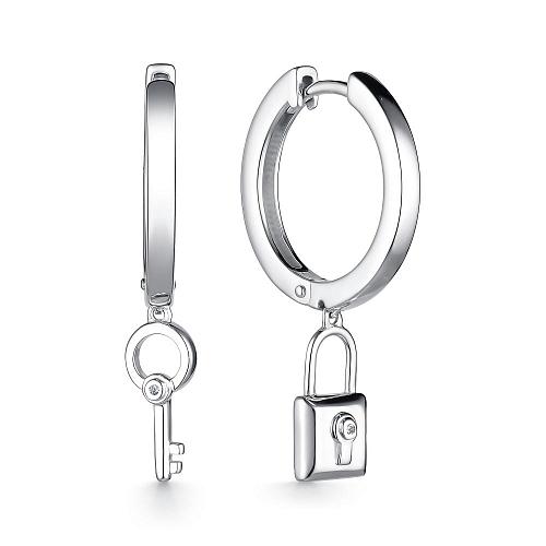 Серьги из серебра 02-2909000Б-00