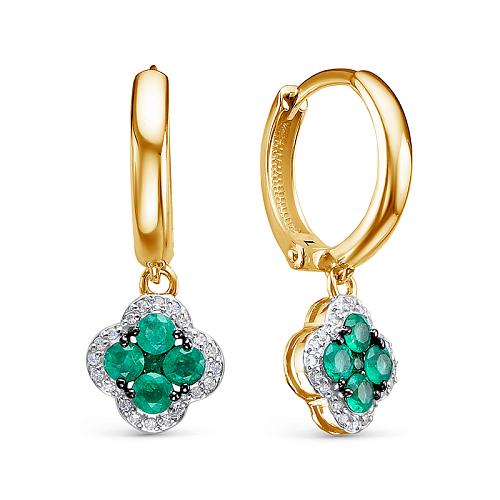 Серьги из золота БР322516л