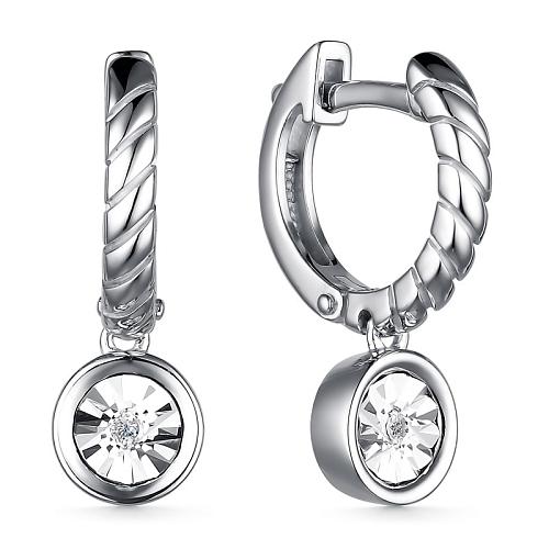 Серьги из серебра 02-3947/000Б-00