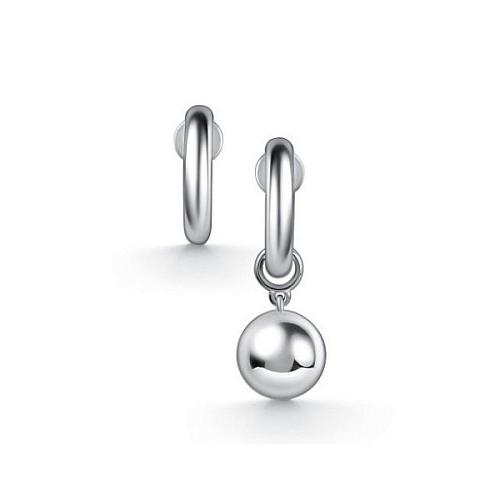 Серьги из серебра 02-5077/0000-00