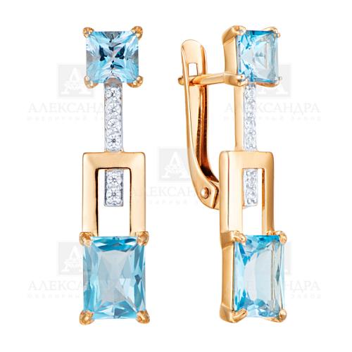 Серьги из золота кл3978а-78-01
