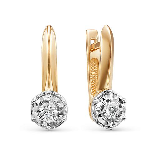 Серьги из золота БР121748