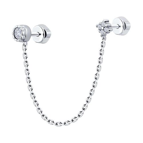 Серьга из серебра 94170361