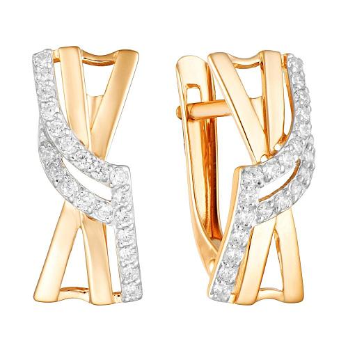 Серьги из золота кл3810а