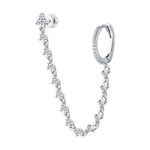 Серьга из серебра 94170364